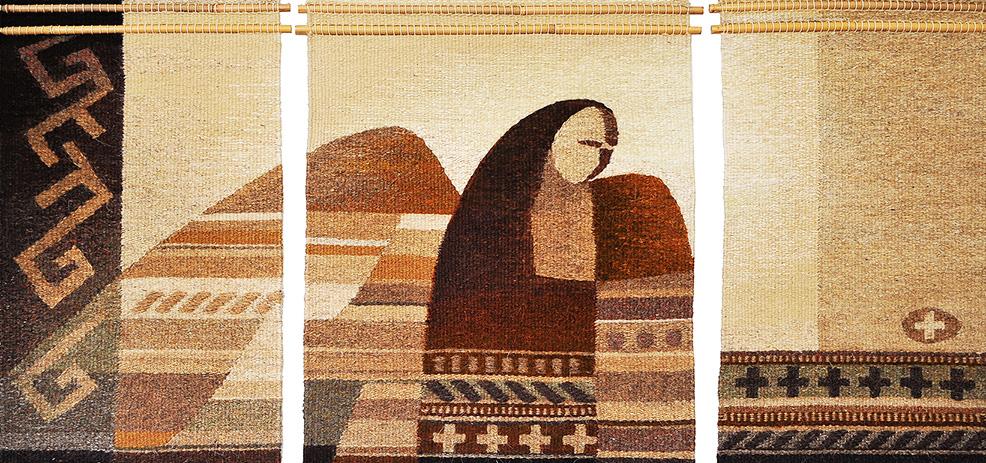 Гобелен «Захисти нас, Ангеле Божий». 2010. Вовна, ручне ткацтво